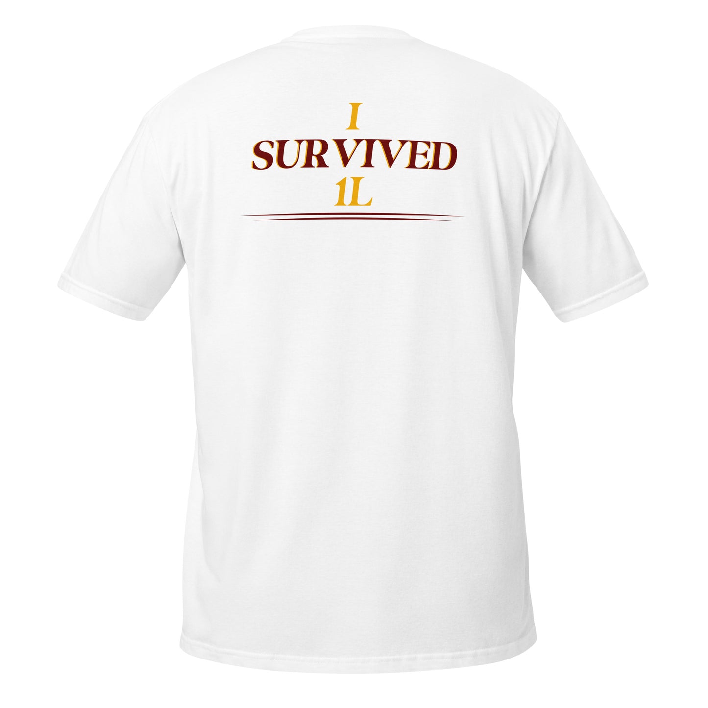 I SURVIVED 1L STACKED INVERSE Maroon/Gold