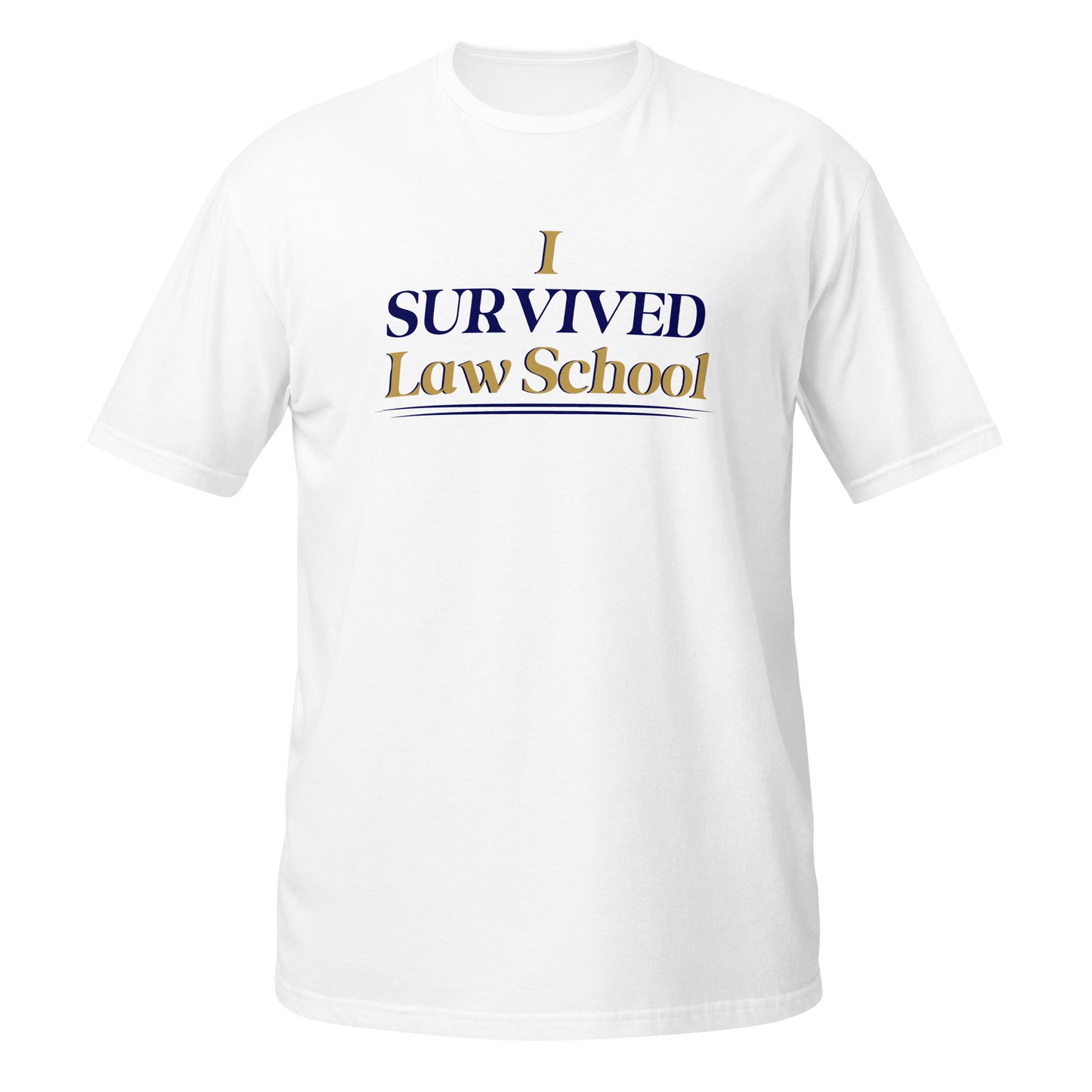 I SURVIVED LS Blue/Gold STACKED