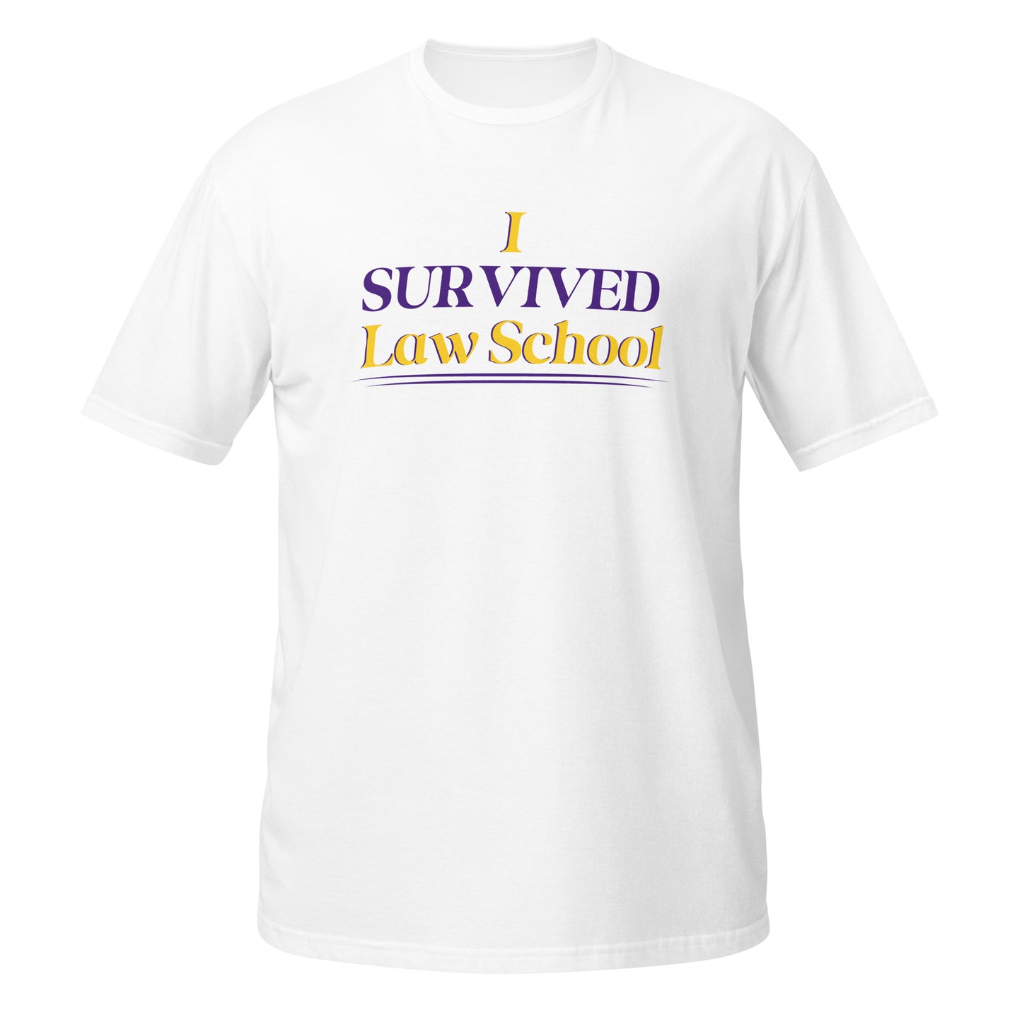 I SURVIVED LS Purple/Gold STACKED